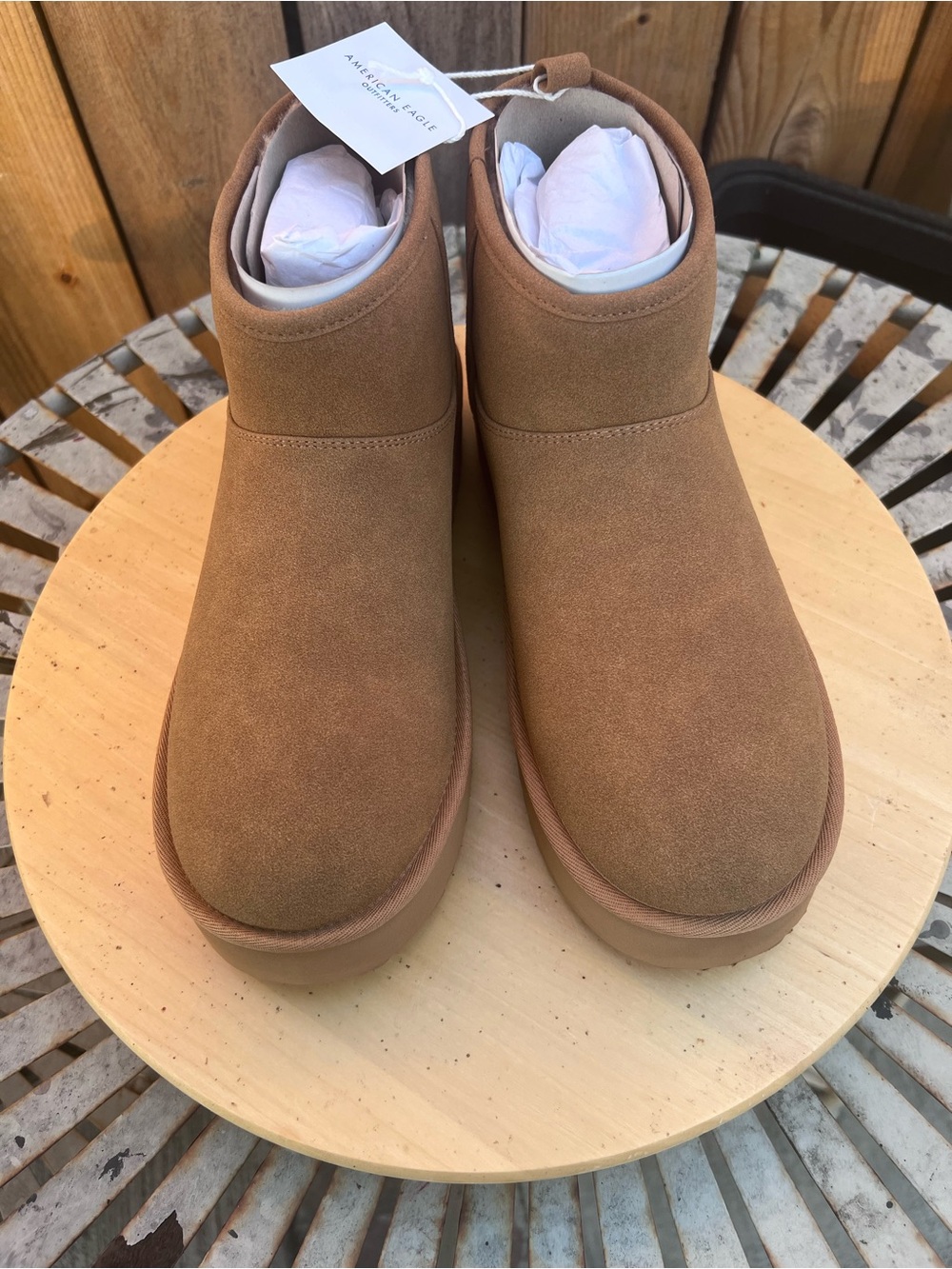 American Eagle Outfitters AE The Hangout Bootie Fur Lining Size 10 New With Tag